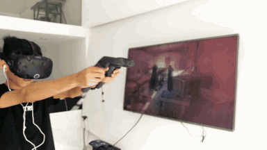 《打僵尸》游戏第一视角 《音盾》游戏第一视角 本店采用htc vive设备