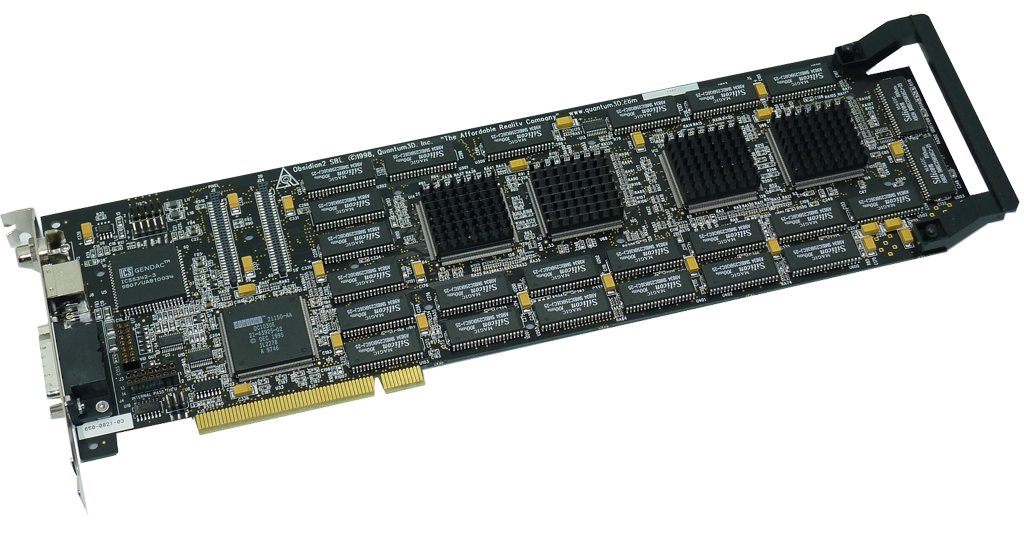 芯片发热量非常大 ■ voodoo2依为一块3d加速子卡,需要一块2d显卡