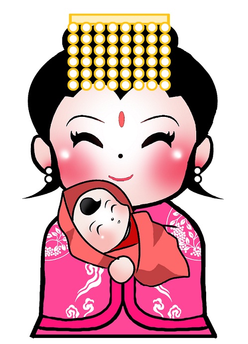 福州市顺天圣母陈靖姑故居每逢农历春节,为十方善信启点光明灯
