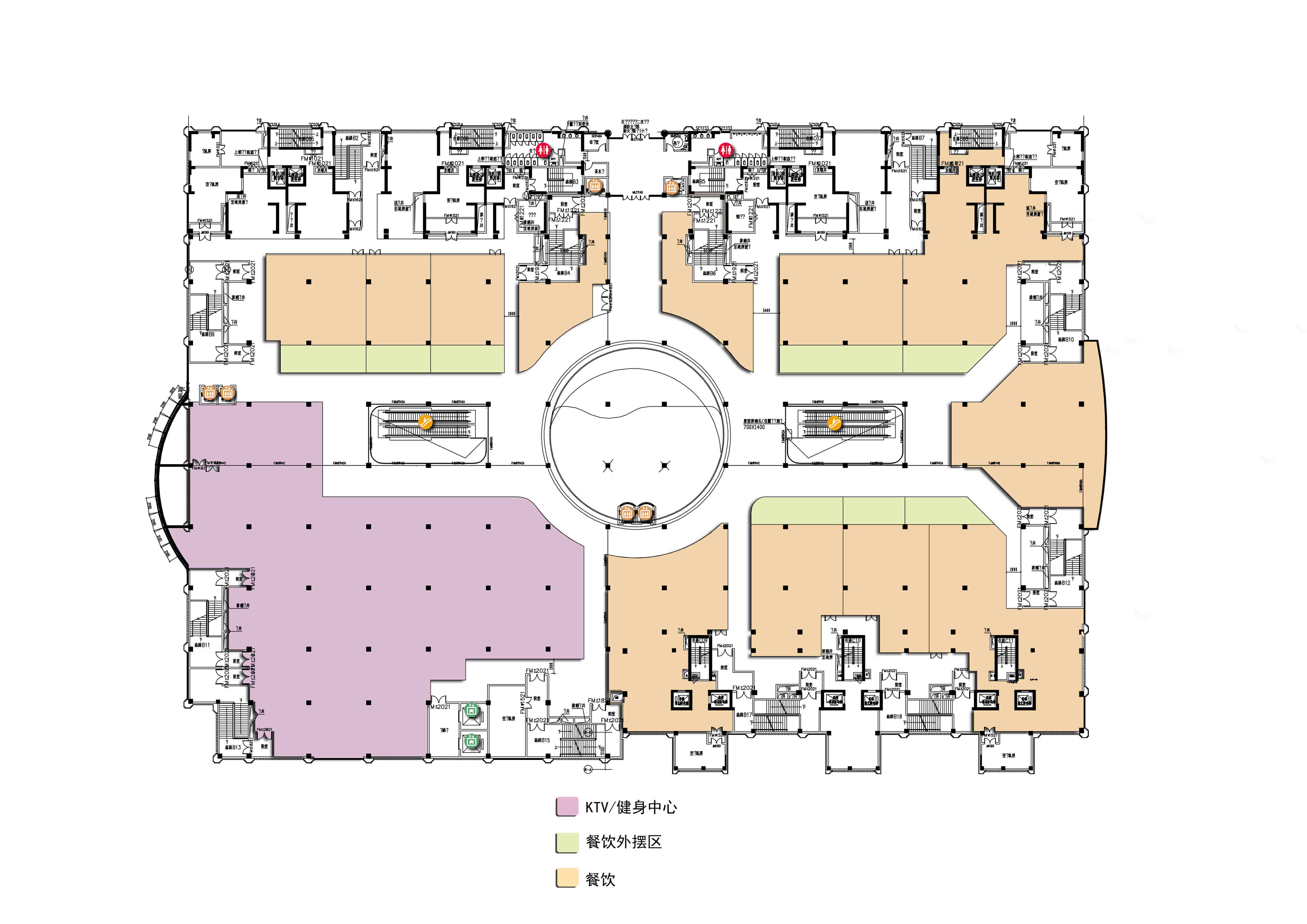 大型商场平面图高清图片