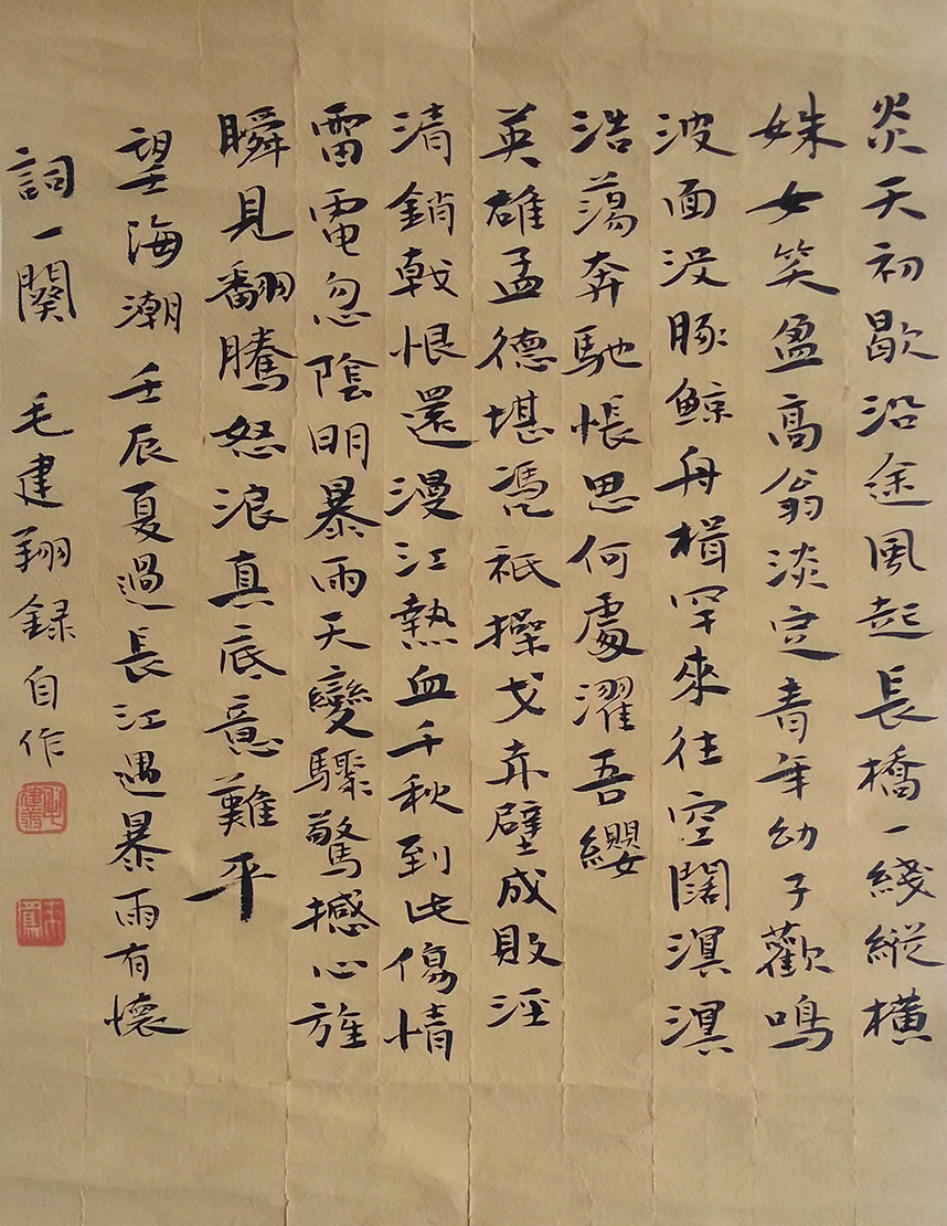 毛建翔 刀情墨韵