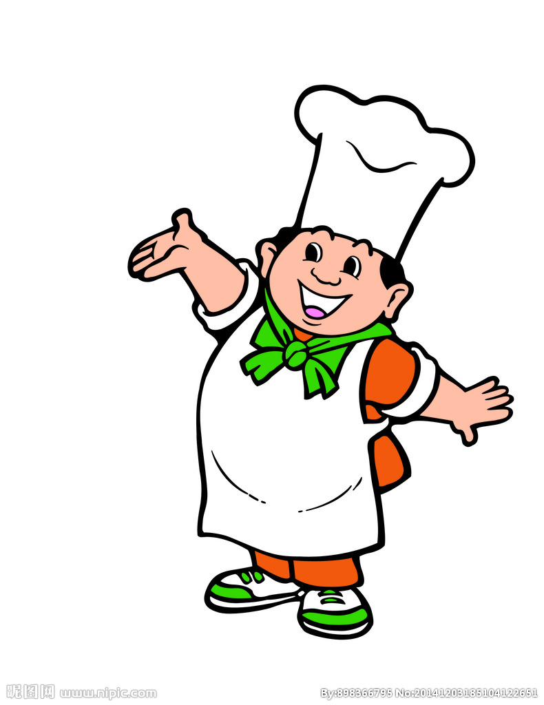 卡通厨师 小人图片